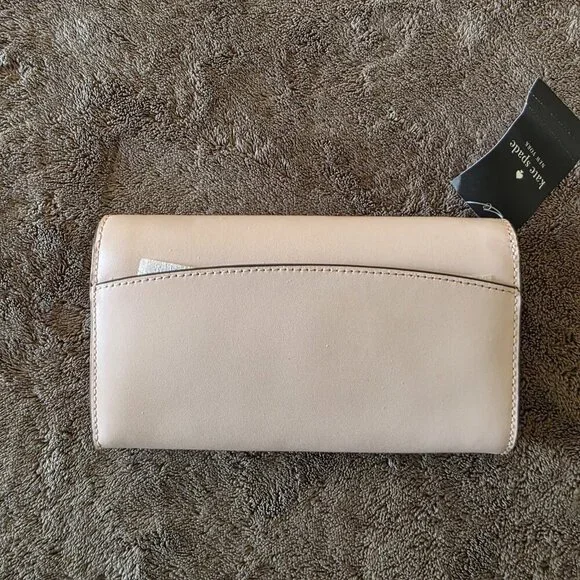 Kate Spade Gemma Scallop Wallet On Chain Rose Smoke Pink Crossbody NWT - Picture 10 of 16